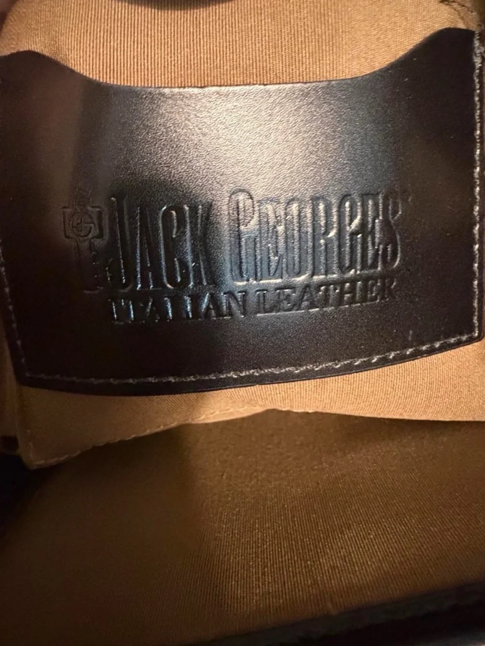 Jack Georges Women's Large Black Leather Shoulder Tote Bag with Buckle Straps